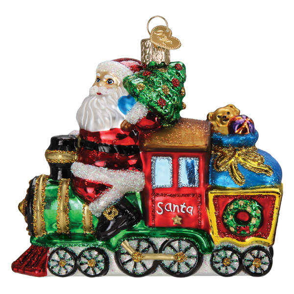 Old World Christmas Santa On Locomotive - No Box Nb3613 by Old World Christmas (Newer)-1