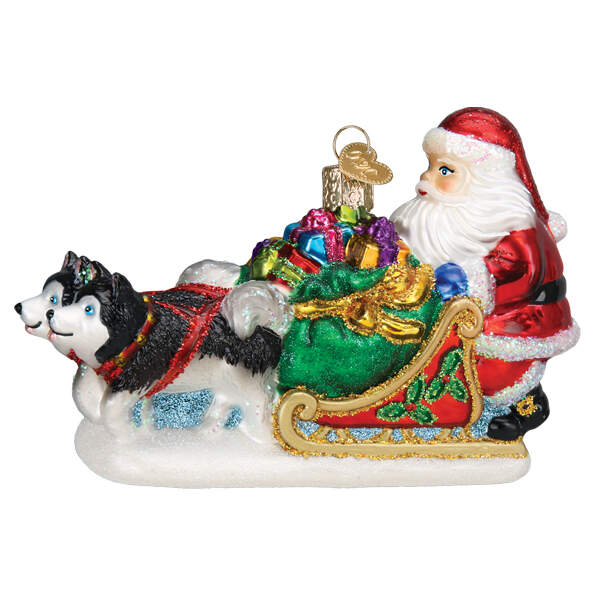 Old World Christmas Santa's Dog Sled - No Box Nb3610 by Old World Christmas (Newer)-1