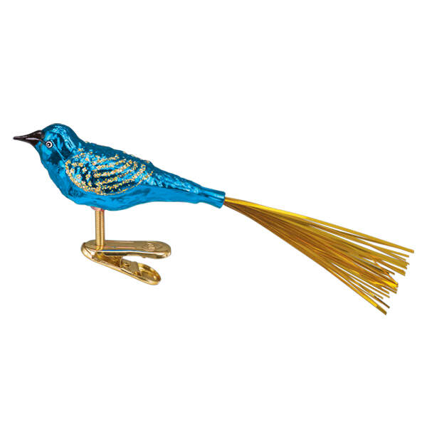 Old World Christmas Blue Lovebird - No Box Nb3591 by Old World Christmas (Newer)-1