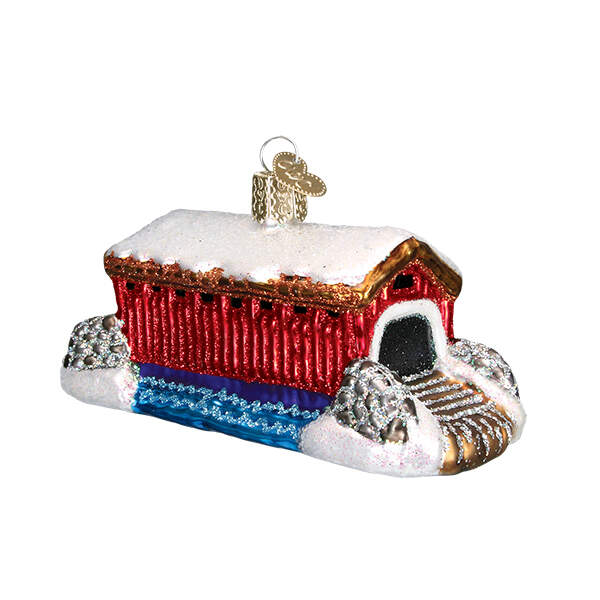 Old World Christmas Covered Bridge - No Box by Old World Christmas (Newer)-1