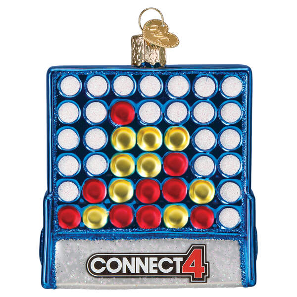 Old World Christmas Connect 4 - Hasbro - No Box Nb3557 by Old World Christmas (Newer)-1
