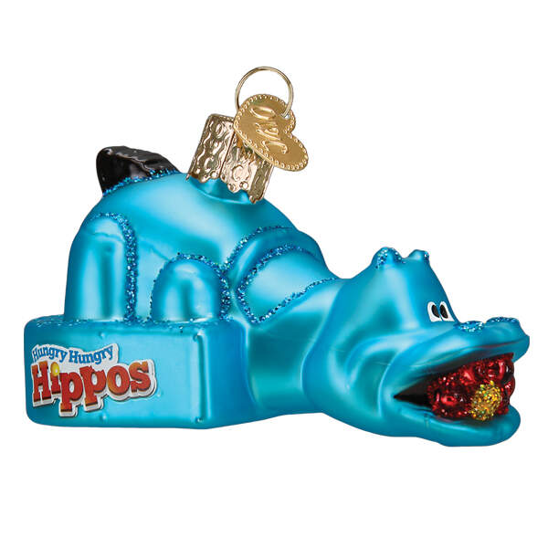 Old World Christmas Hungry Hungry Hippos - Hasbro - No Box Nb3555 by Old World Christmas (Newer)-1