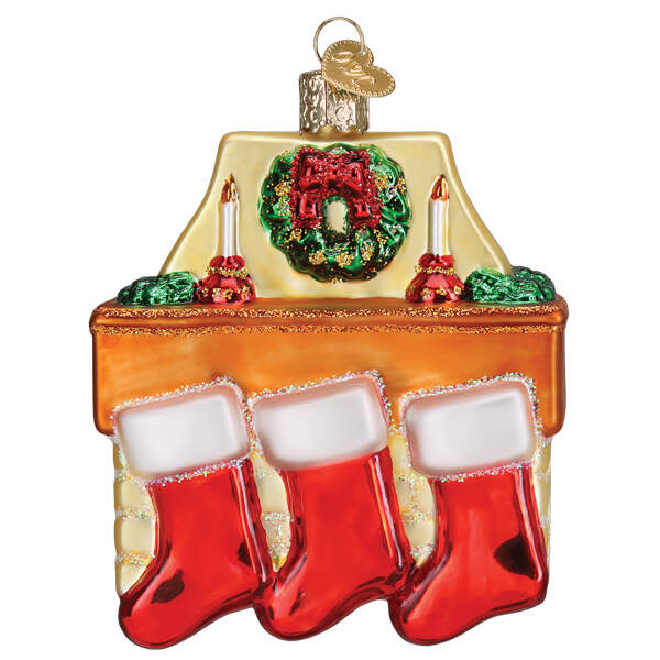 Old World Christmas Family Of 3 Stockings - No Box Nb3532 by Old World Christmas (Newer)-1