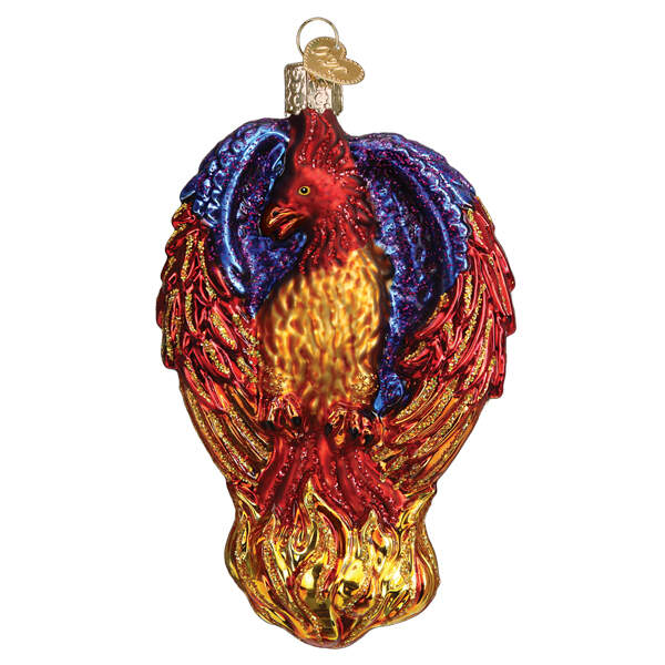 Old World Christmas Fiery Phoenix - No Box Nb3479 by Old World Christmas (Newer)-1