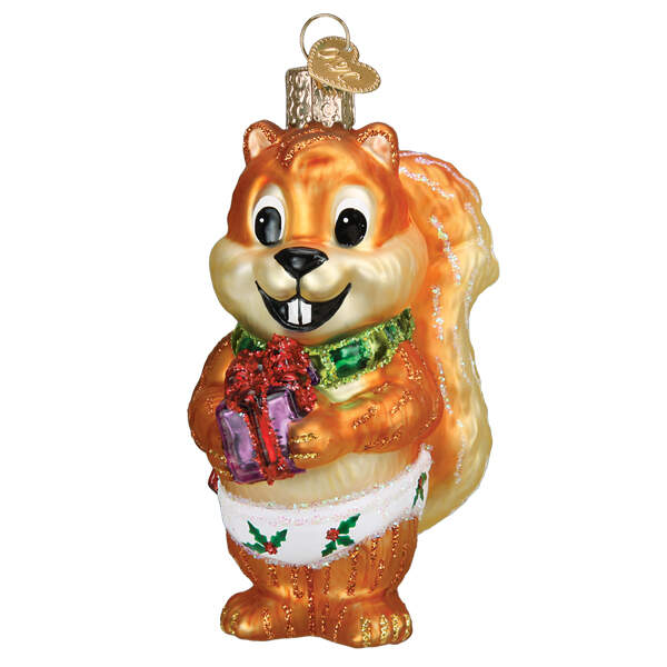 Old World Christmas Silly Christmas Squirrel - No Box Nb3474 by Old World Christmas (Newer)-1