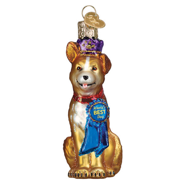 Old World Christmas World's Best Dog - No Box Nb3462 by Old World Christmas (Newer)-1