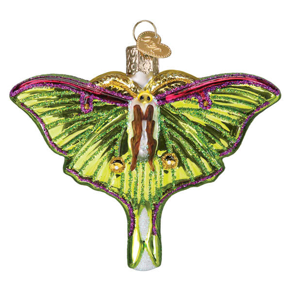 Old World Christmas Luna Moth - No Box Nb3456 by Old World Christmas (Newer)-1