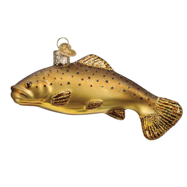 Fish and Marine Life Brown Trout - Nb663, No Box by Old World Christmas (Newer)-1
