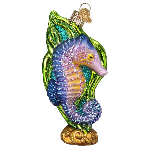 Old World Christmas Bright Seahorse - No Box Nb3453 by Old World Christmas (Newer)-1