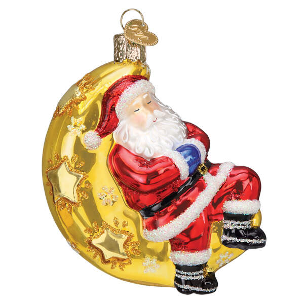 Old World Christmas Moonlight Santa - No Box Nb3432 by Old World Christmas (Newer)-1