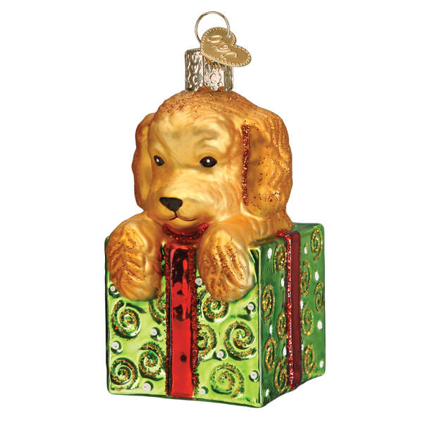 Old World Christmas Doodle Puppy Surprise - No Box Nb3396 by Old World Christmas (Newer)-1