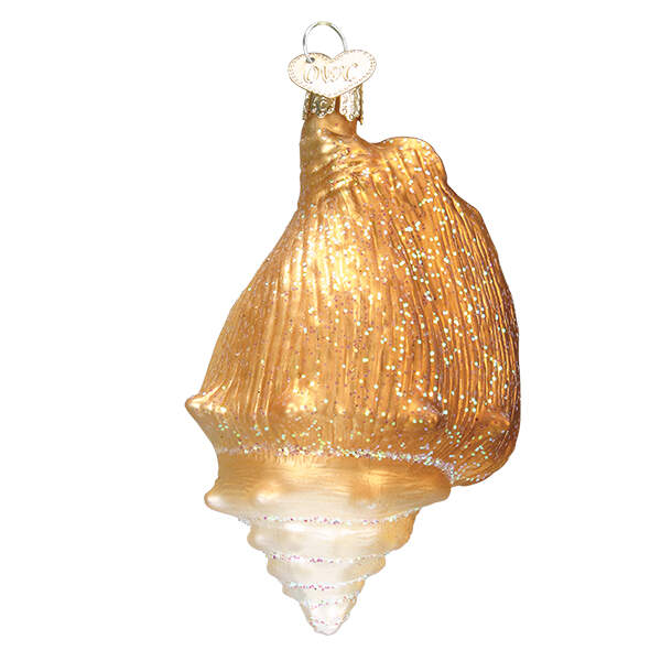 Old World Christmas Golden Seashell - No Box by Old World Christmas (Newer)-1