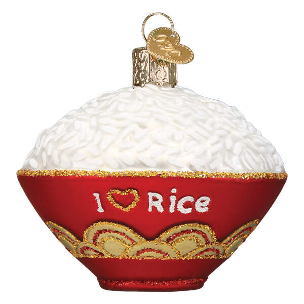 Old World Christmas Bowl Of Rice - No Box Nb3377 by Old World Christmas (Newer)-1