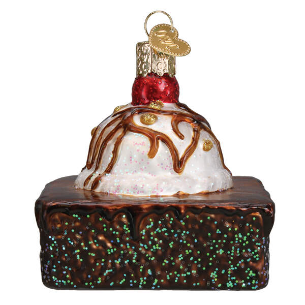 Old World Christmas Brownie A La Mode - No Box Nb3376 by Old World Christmas (Newer)-1