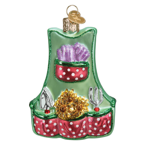 Old World Christmas Gardening Apron - No Box Nb3361 by Old World Christmas (Newer)-1
