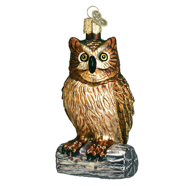 Old World Christmas Wise Old Owl - No Box by Old World Christmas (Newer)-1