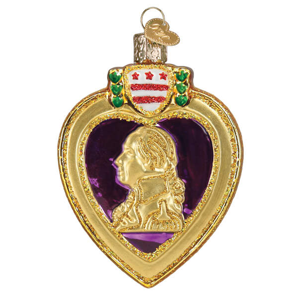 Old World Christmas Purple Heart - No Box Nb3336 by Old World Christmas (Newer)-1