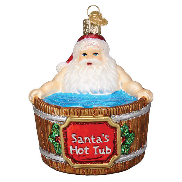 Old World Christmas Santa's Hot Tub - No Box Nb3313 by Old World Christmas (Newer)-1