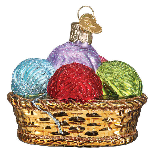 Old World Christmas Basket Of Yarn - No Box Nb3305 by Old World Christmas (Newer)-1