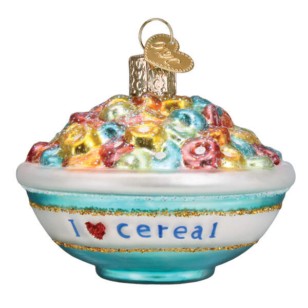 Old World Christmas Bowl Of Cereal - No Box Nb3283 by Old World Christmas (Newer)-1