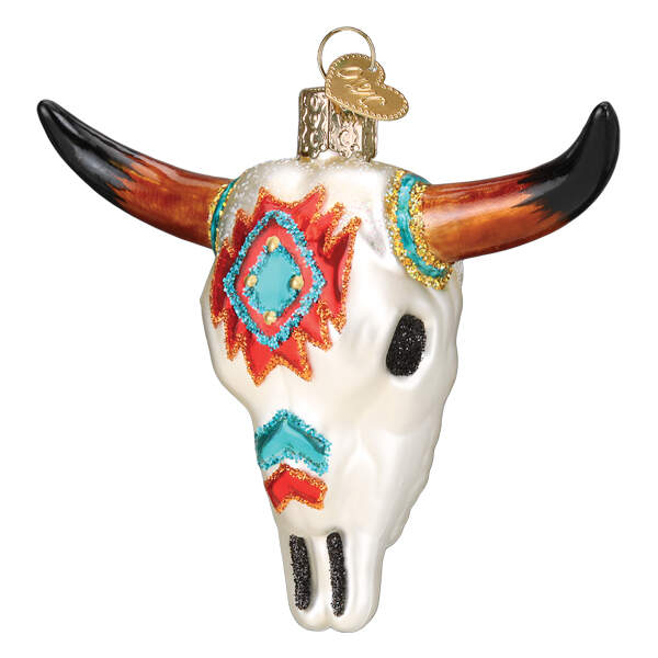 Old World Christmas Southwestern Steer Skull - No Box Nb3222 by Old World Christmas (Newer)-1