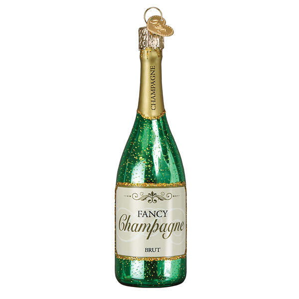 Old World Christmas Champagne Bottle - No Box Nb3142 by Old World Christmas (Newer)-1