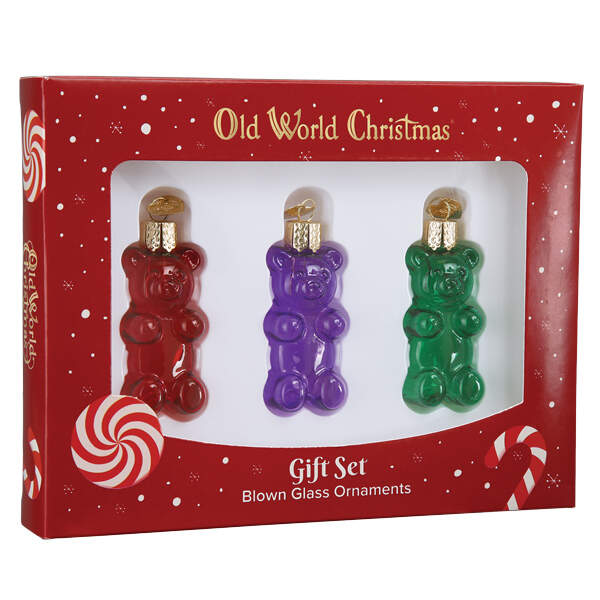 Old World Christmas Jelly Bear Set - With Box Bx3415 by Old World Christmas (Newer)-1