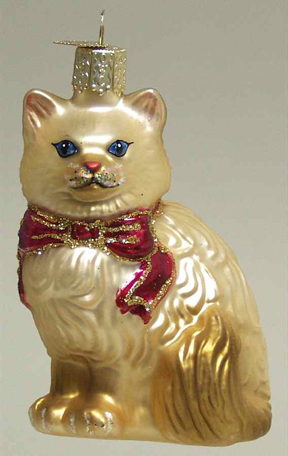 Animals Himalayan Kitty - Tan - No Box by Old World Christmas (Newer)-1