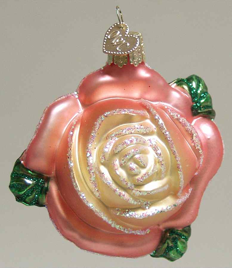 Flowers & Plants Rose-Champagne - No Box by Old World Christmas (Newer)-1