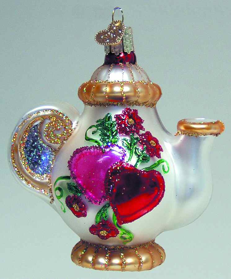 Food and Drink Friendship Teapot - No Box by Old World Christmas (Newer)-1