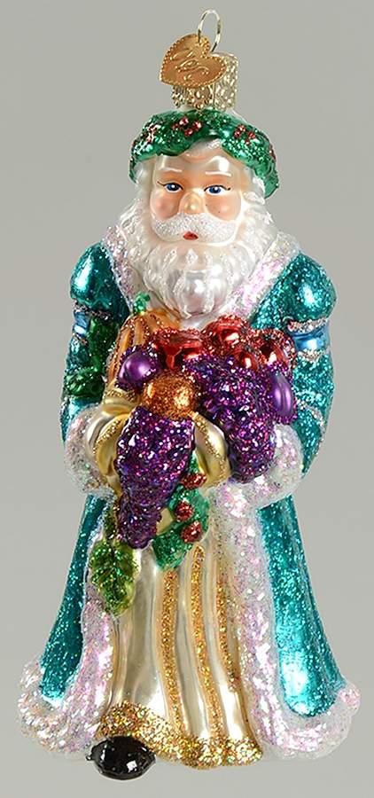 Santa and Mrs Claus Bountiful Father Christmas - No Box by Old World Christmas (Newer)-1
