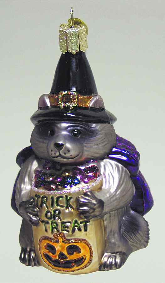 Halloween Trick Or Treat Raccoon - No Box by Old World Christmas (Newer)-1