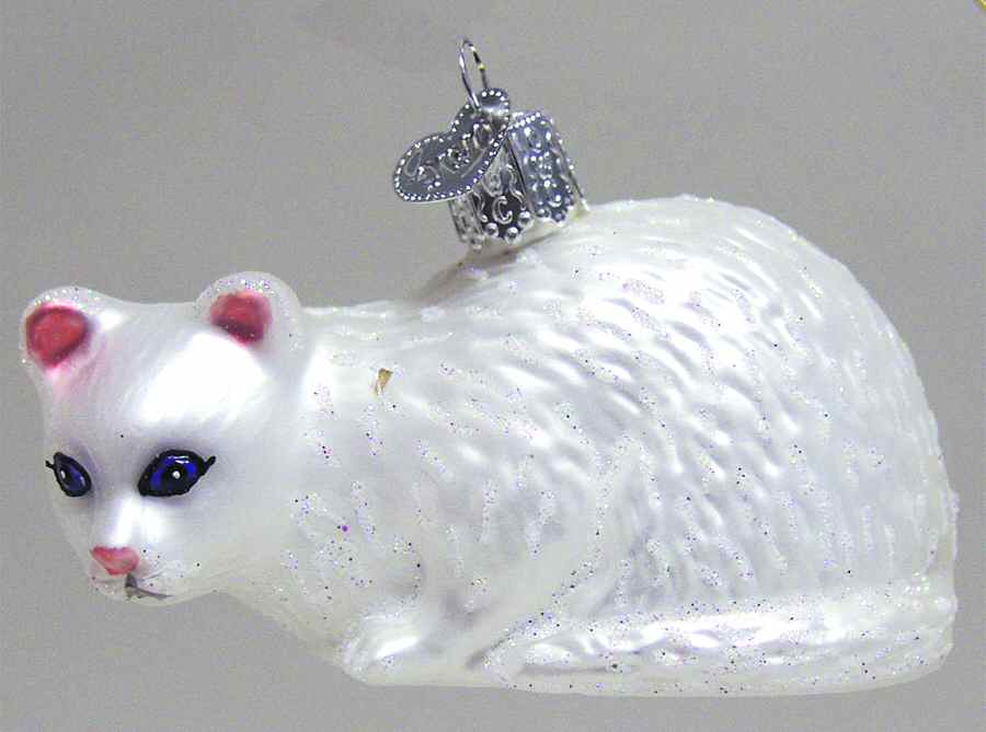 Animals Crouching Kitty - No Box 235 by Old World Christmas (Newer)-1