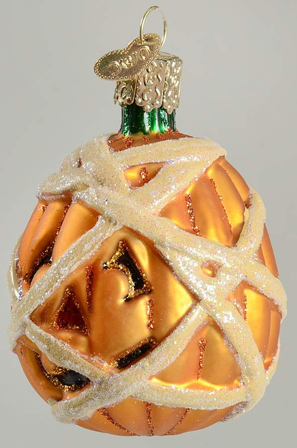 Halloween Mummy Pumpkin - No Box by Old World Christmas (Newer)-1
