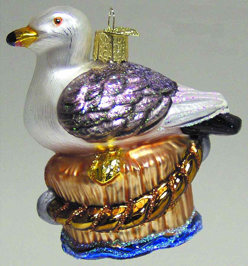 Birds-Hanging Harbor Gull - No Box by Old World Christmas (Newer)-1