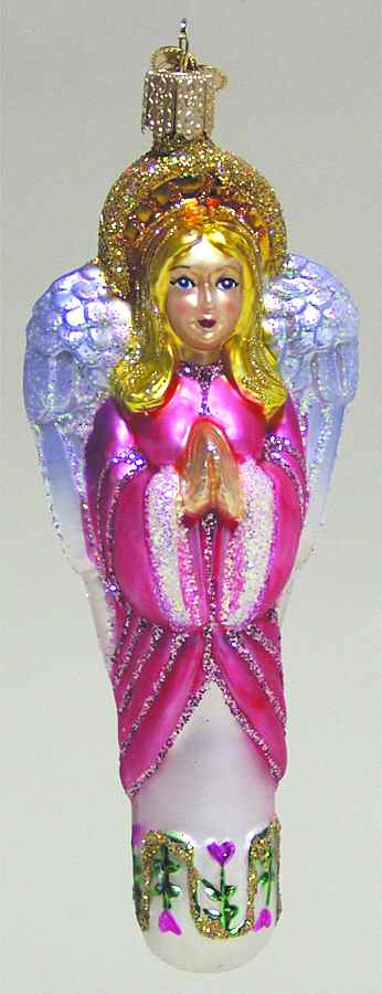 Angels Slender Angel-Pink - With Box 50a by Old World Christmas (Newer)-1