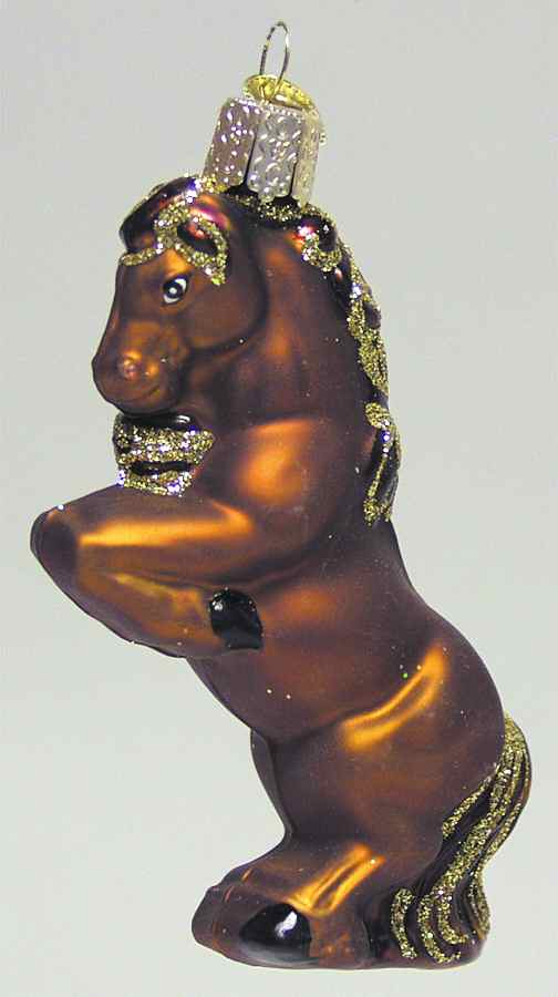 Animals Horse - Brown - No Box 67e by Old World Christmas (Newer)-1