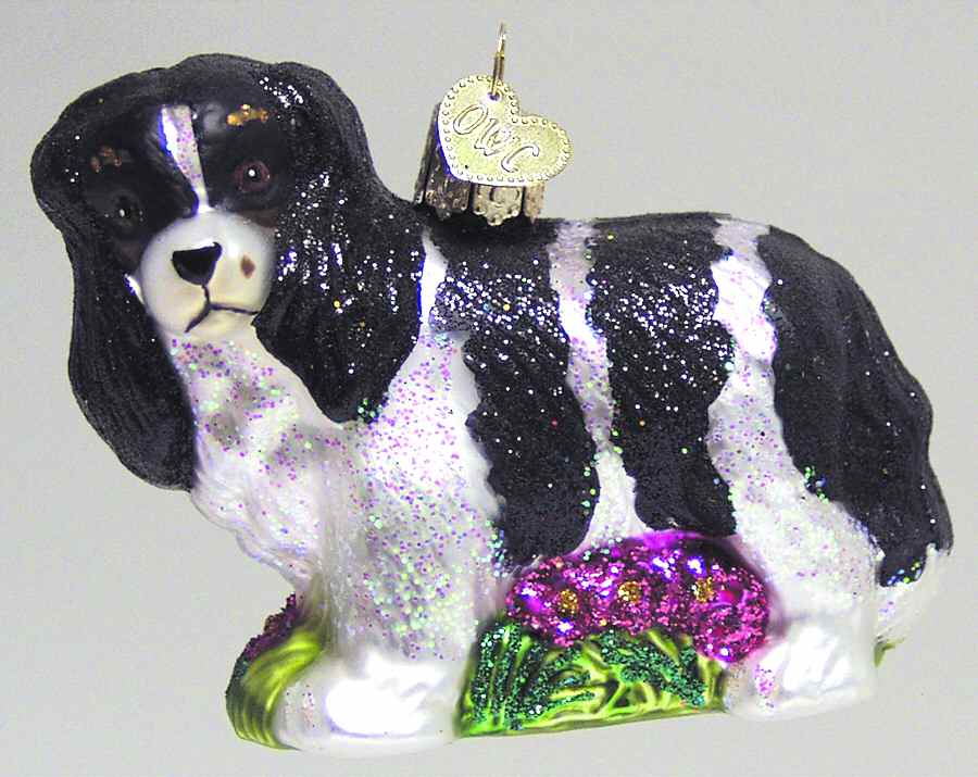 Old World Christmas King Charles Spaniel-Black - No Box Nb1178 by Old World Christmas (Newer)-1