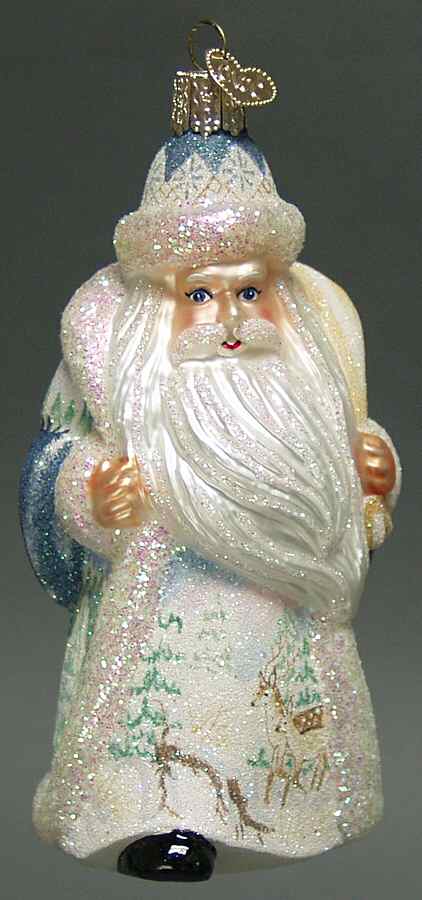 Santa and Mrs Claus Glistening Father Frost - No Box by Old World Christmas (Newer)-1