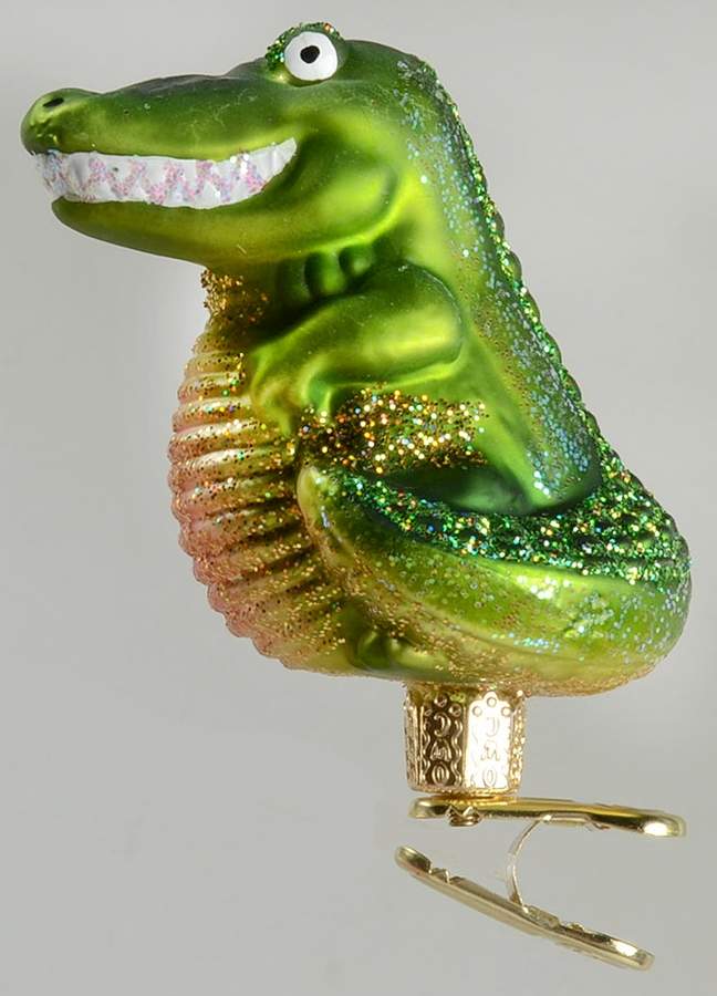 Old World Christmas Happy Gator - No Box Nb2212 by Old World Christmas (Newer)-1