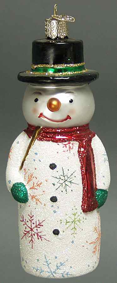 Snowmen Glistening Candy Snowman - No Box by Old World Christmas (Newer)-1
