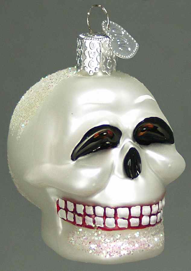 Halloween Skull - No Box by Old World Christmas (Newer)-1