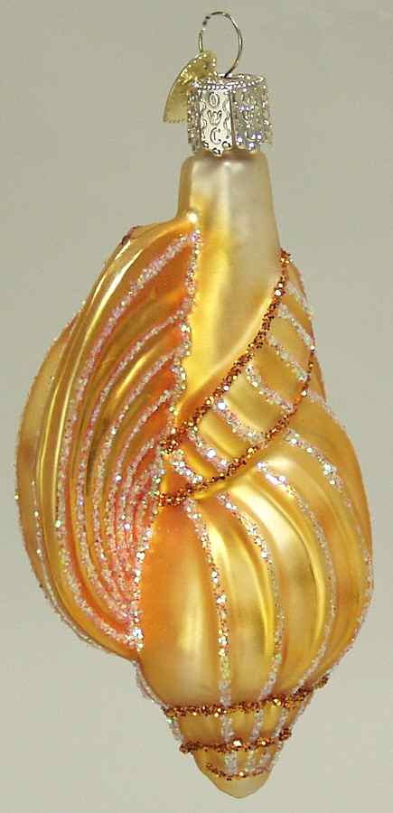 Fish and Marine Life Conch Shell - No Box by Old World Christmas (Newer)-1