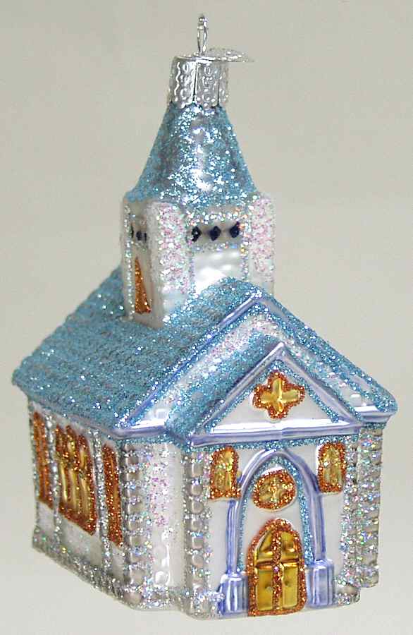 Buildings Romantic Church - No Box by Old World Christmas (Newer)-1
