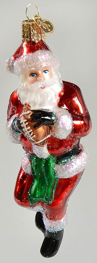 Old World Christmas Quarterback Santa - No Box Nb2322 by Old World Christmas (Newer)-1