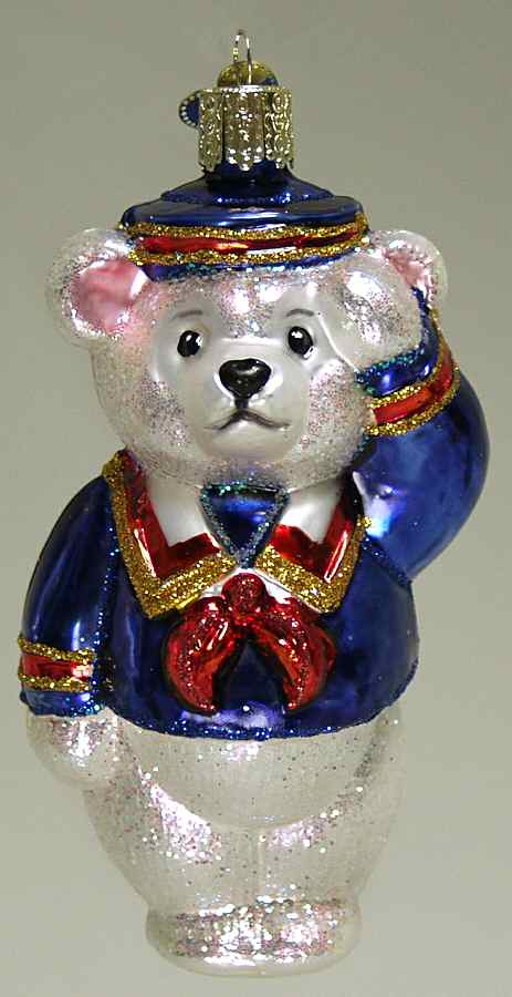 Animals Sailor Bear-White - No Box by Old World Christmas (Newer)-1