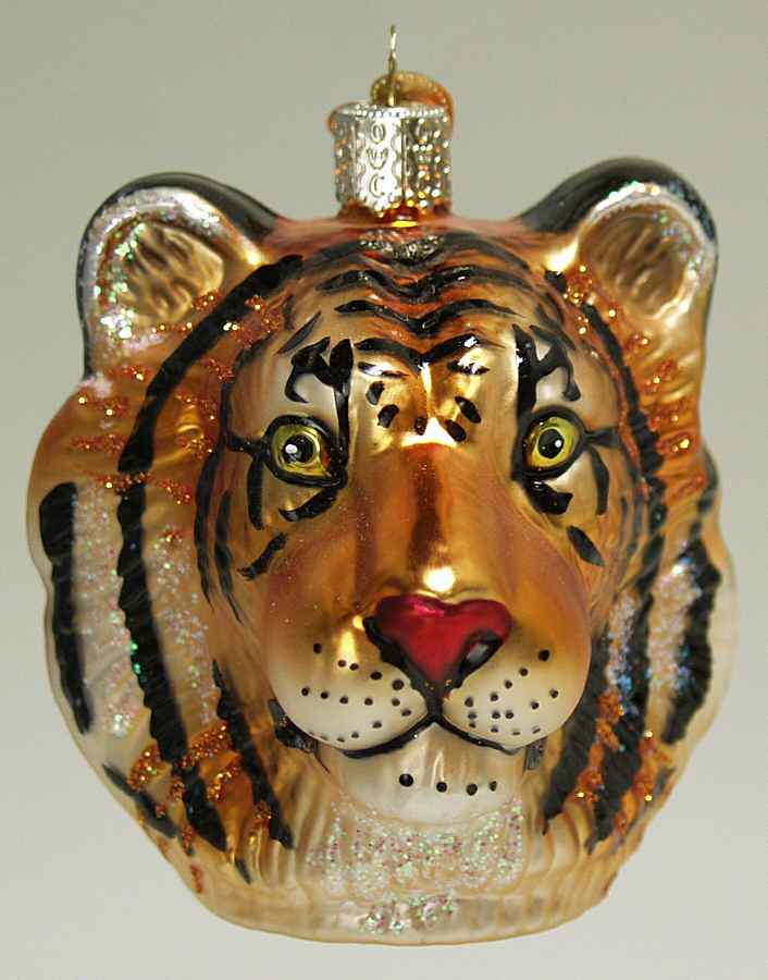 Animals Tiger Head - No Box by Old World Christmas (Newer)-1