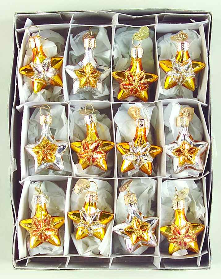 Celestial Twinkle Stars - Set Of 12 - No Box by Old World Christmas (Newer)-1
