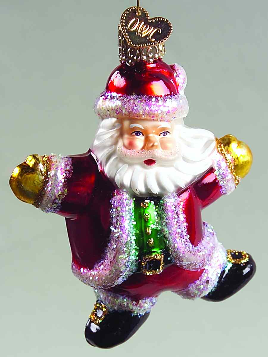 Santa and Mrs Claus Dancing Santa Claus - No Box by Old World Christmas (Newer)-1