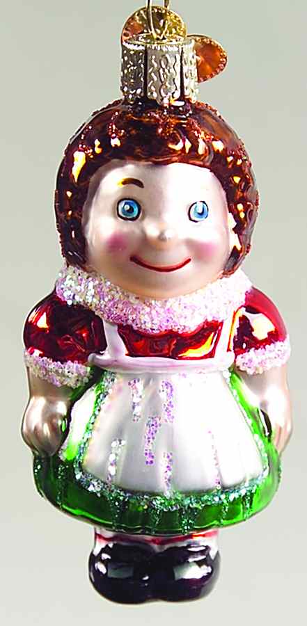 Old World Christmas Miniature Dolly-Green - No Box by Old World Christmas (Newer)-1